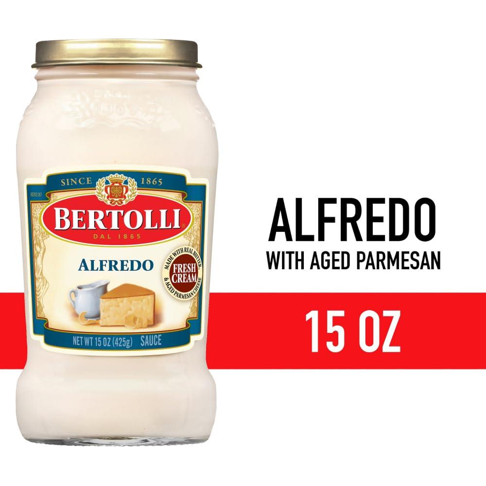 image:imageBertolli Alfredo Sauce with Basil Spaghetti Pasta Sauce 15 ozAged Parmesan Alfredo
