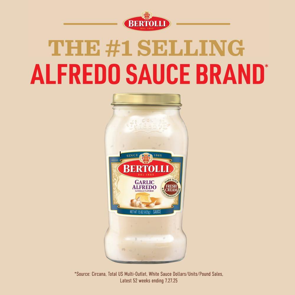 image:imageBertolli Alfredo Sauce with Basil Spaghetti Pasta Sauce 15 ozGalric Alfredo