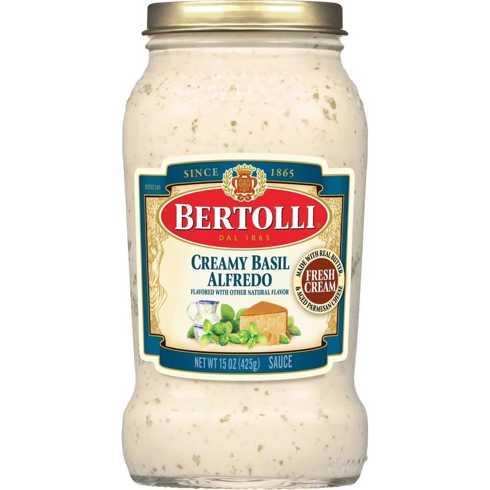 image:imageBertolli Alfredo Sauce with Basil Spaghetti Pasta Sauce 15 ozBasil Alfredo