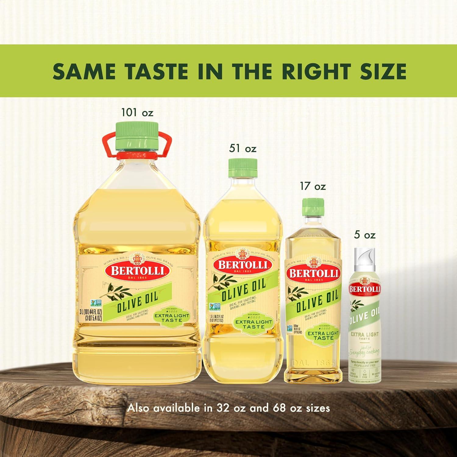 image:imageBertolli Extra Light Tasting Olive Oil 51Ounce Bottle17 fl oz