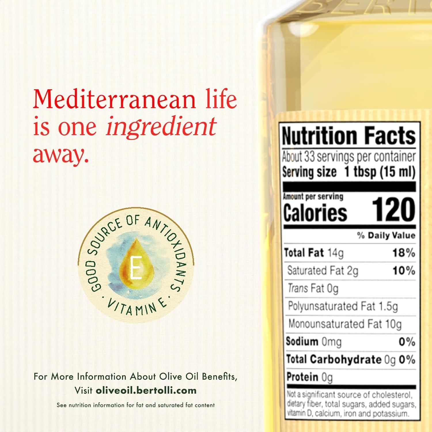 image:imageBertolli Extra Light Tasting Olive Oil 51Ounce Bottle17 fl oz Pack of 2
