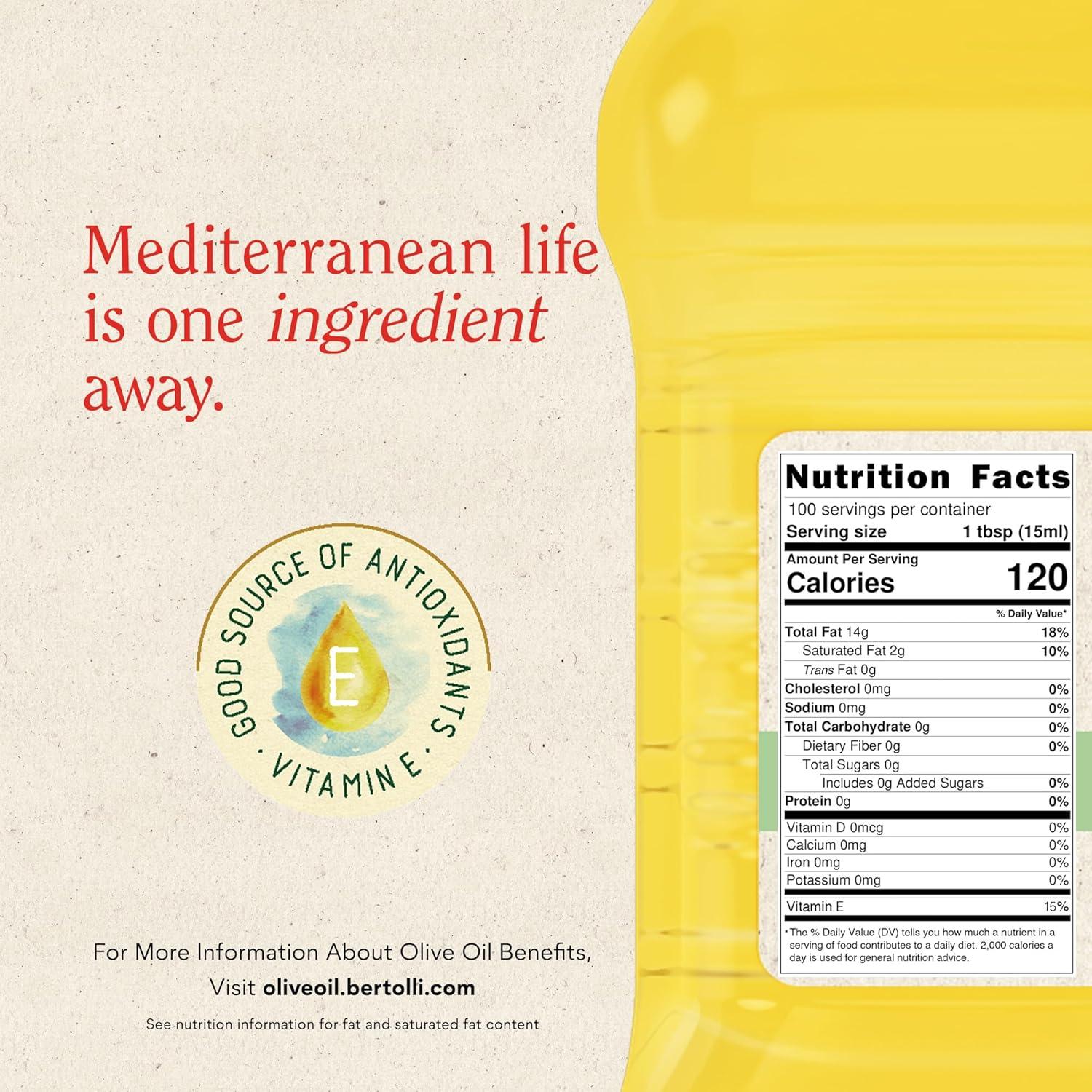 image:imageBertolli Extra Light Tasting Olive Oil 51Ounce Bottle5072 fl oz