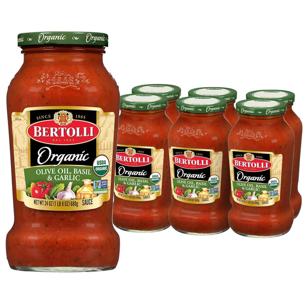 image:imageBertolli Pasta Sauce with Olive Oil and Garlic Spaghetti Tomato Sauce 24 ozOlive Oil Basil Garlic