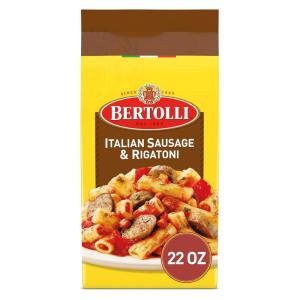 Bertolli Italian Sausage & Rigatoni Frozen Meals With Bell Peppers in a Spicy Tomato Sauce, 22 oz(1.37 Pound (Pack of 1))