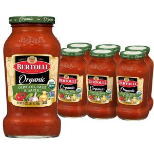 Bertolli Pasta Sauce with Olive Oil and Garlic, Spaghetti Tomato Sauce, 24 oz(Olive Oil  Basil & Garlic)