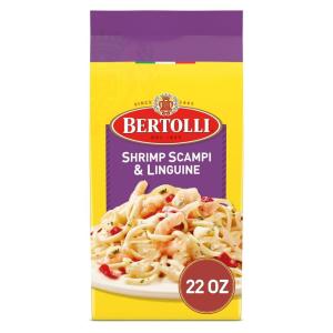 Bertolli Shrimp Scampi & Linguine Frozen Meals With Bell Peppers in a Creamy Garlic Sauce, 22 oz.